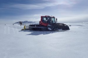 sun, snow, machine, mountain
