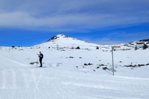 skiing, snow, sun, mountains