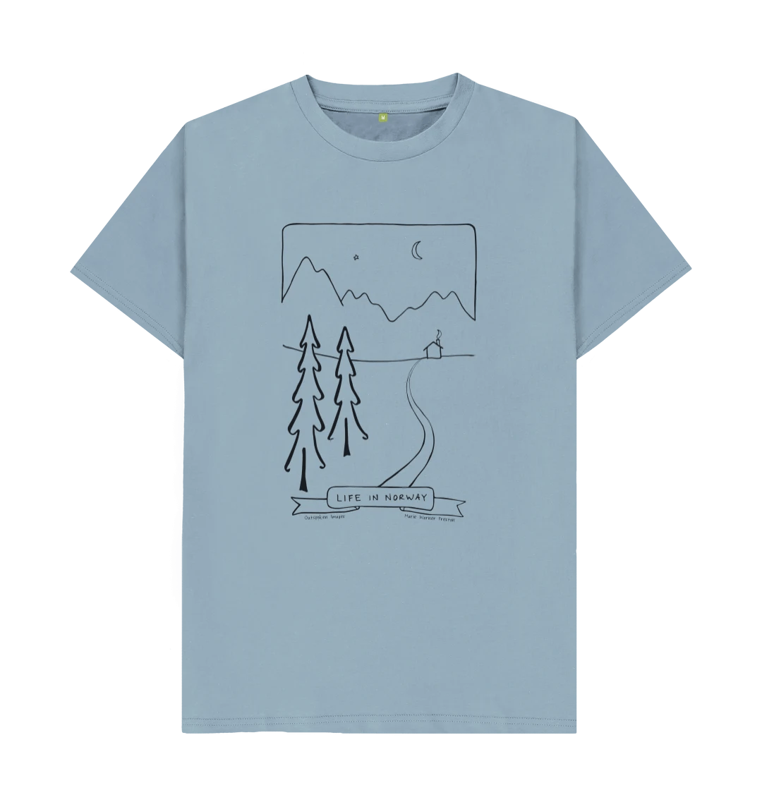 Life in Norway t-shirt ©2021 Outspoken Images by Marie Warner Preston